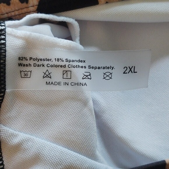 Leopard Print High Rise Bikini Sz 2XL - Picture 10 of 10